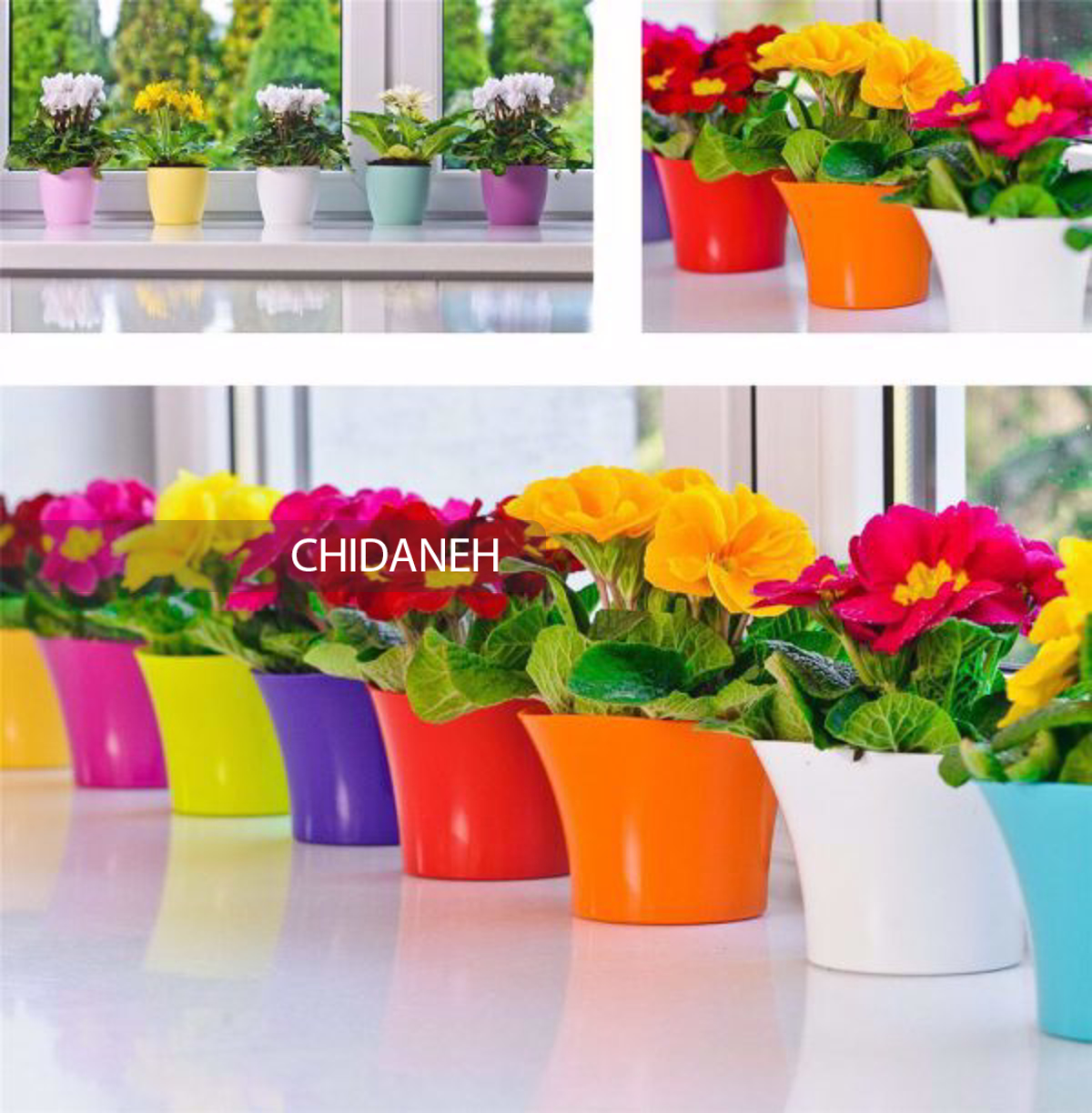 گلدان پلاستیکی مناسب برای گیاهان خانگی و دکوراسیون